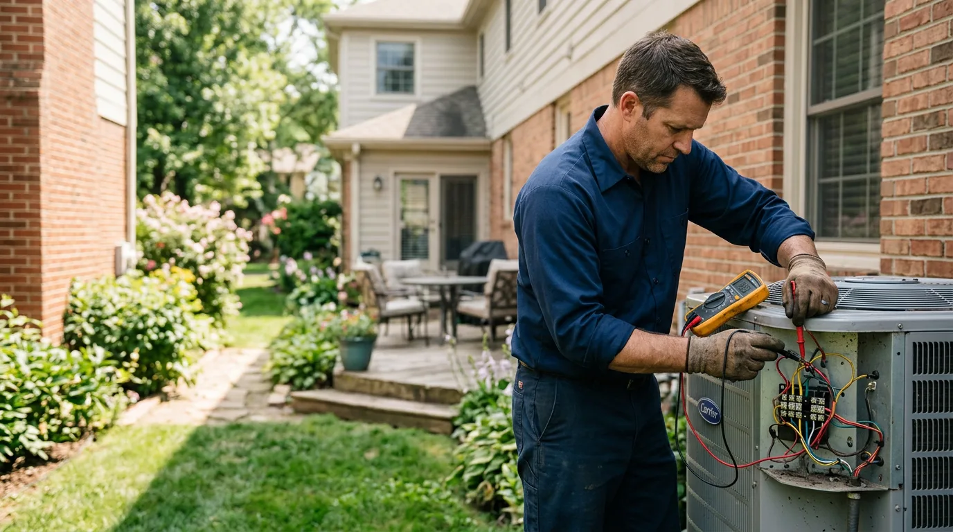 HVAC technician working near Ryan, IA